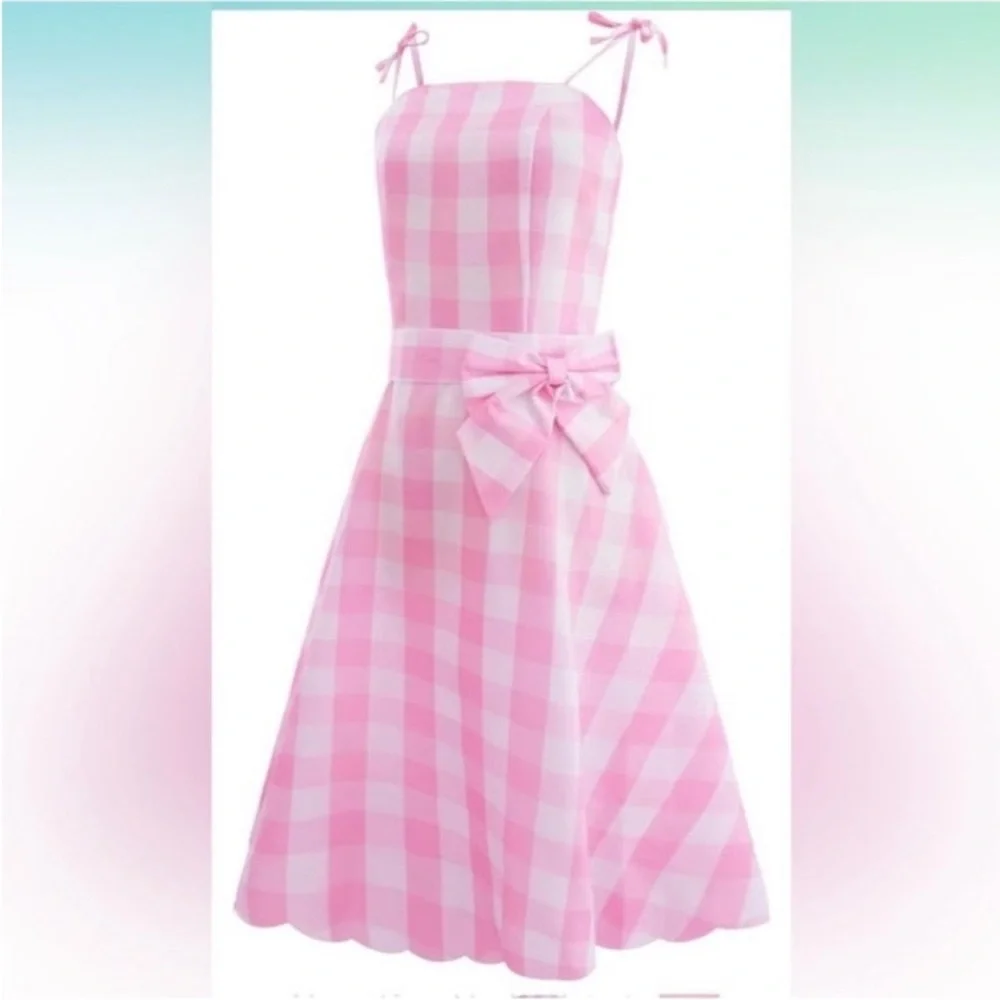 Barbie 1950s Plaid Dress 50s Vintage Outfits for Women Halloween Cosplay… - Picture 1 of 9